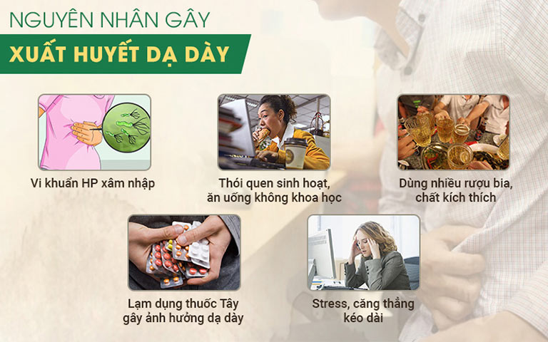 Nguyên Nhân Gây Xuất Huyết Dạ Dày
